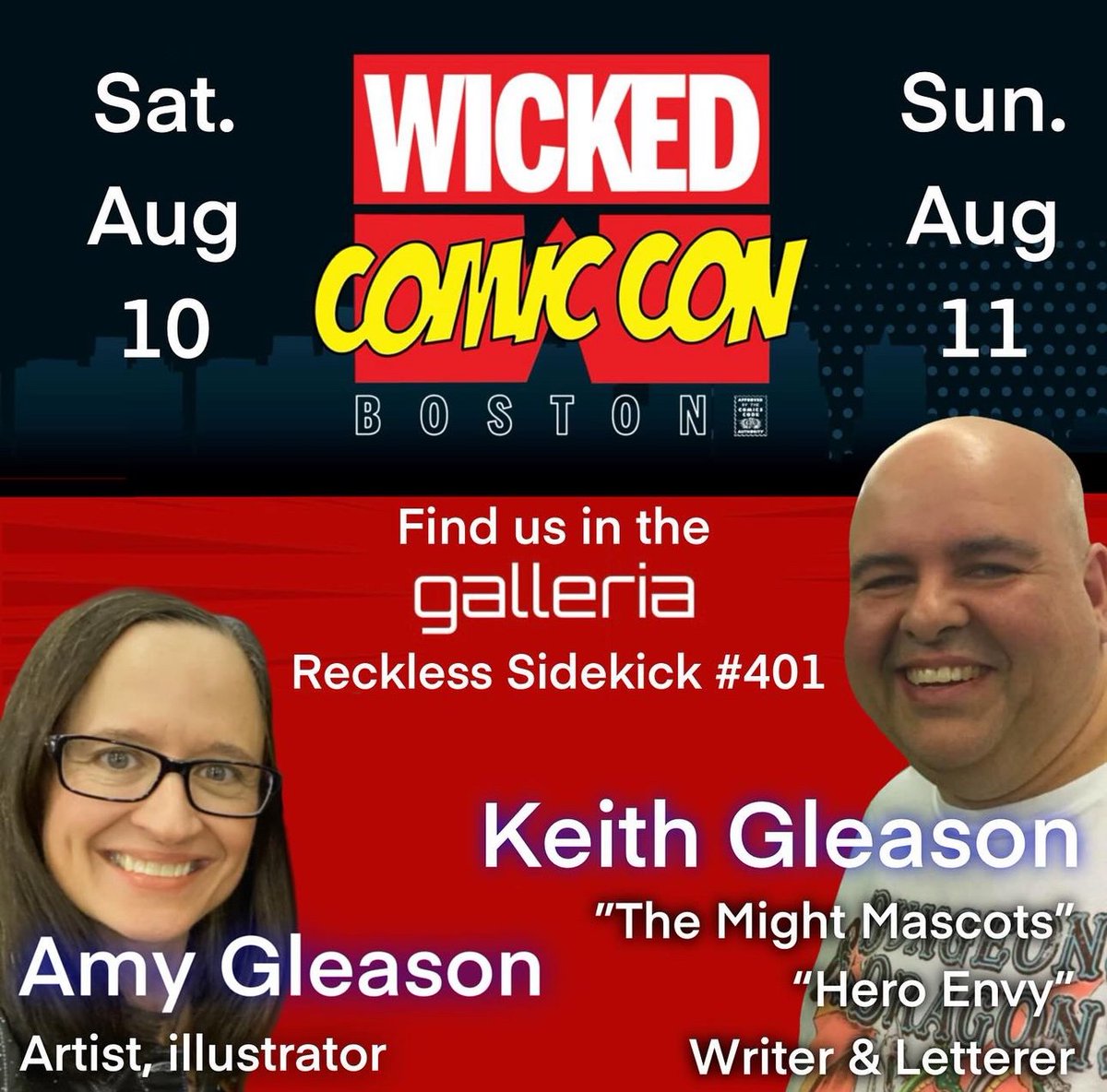 Mighty Mascots #10 & Breakfast Brawlers on IGG! (@recklessgleason) on Twitter photo This weekend come see me and <a href="/AmysBirdHouse/">AmysBirdHouse</a> at <a href="/wickedcomiccon/">Wicked Comic Con</a> I’ll also be moderating an all ages comics panel at 11am on Saturday This weekend come see me and <a href="/AmysBirdHouse/">AmysBirdHouse</a> at <a href="/wickedcomiccon/">Wicked Comic Con</a> I’ll also be moderating an all ages comics panel at 11am on Saturday