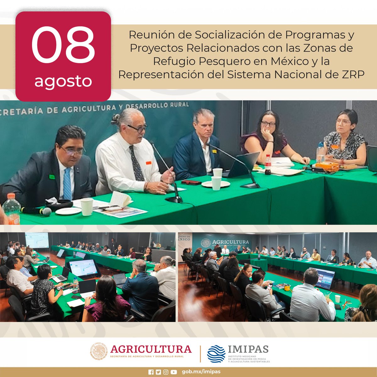 Esta reunión fue realizada en las instalaciones de la Secretaría de Agricultura y Desarrollo Rural en Ciudad de México