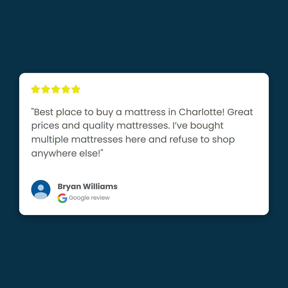 WeAreNoBull's tweet photo. We love feedback. It helps us grow and get better. Thanks so much Bryan Williams.  #love #reviews https://t.co/5BkBRyjZ06