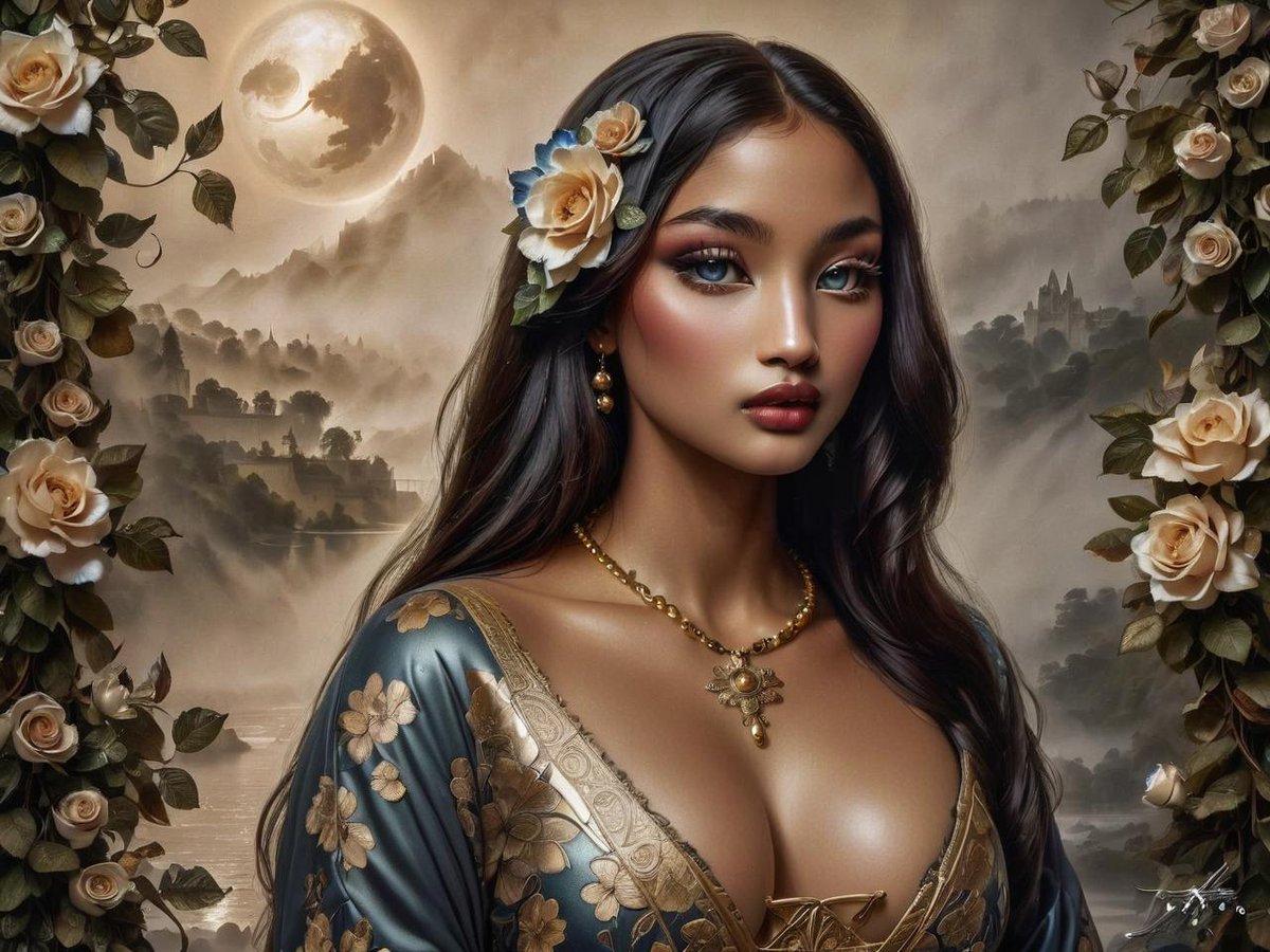"Hyper-realistic EbonyCreations - Draw an airbrush painting within photorealism and fantasysurrealism. Image of  lady Mona Lisa..."

gencraft.ai/p/FrnVwP

#gencraft #socialai #aicreators #ai #art #aiart #AIGen #aiadventures #AIArtGallery #AIArtwork #stablediffusion