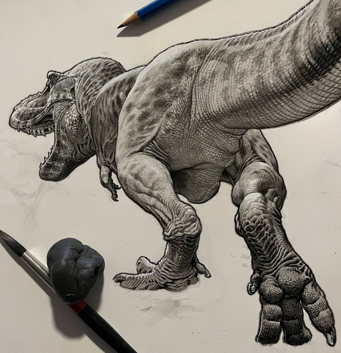 10 ton bird croc. I’m a bit behind &amp; feel like I’m going to have a heart attack but please support this KS if you dig dino action! kickstarter.com/projects/stopb…