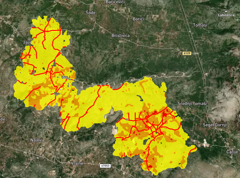 Wildfire impact analysis, including roads affected. The fire took place between the 30th of July and the 1st of August, next to Trogir in 🇭🇷Croatia. Some sliders before/after of the event 
➡️shorturl.at/dnnHS ➡️shorturl.at/Fgkqq

#wildfire #fire #croatia