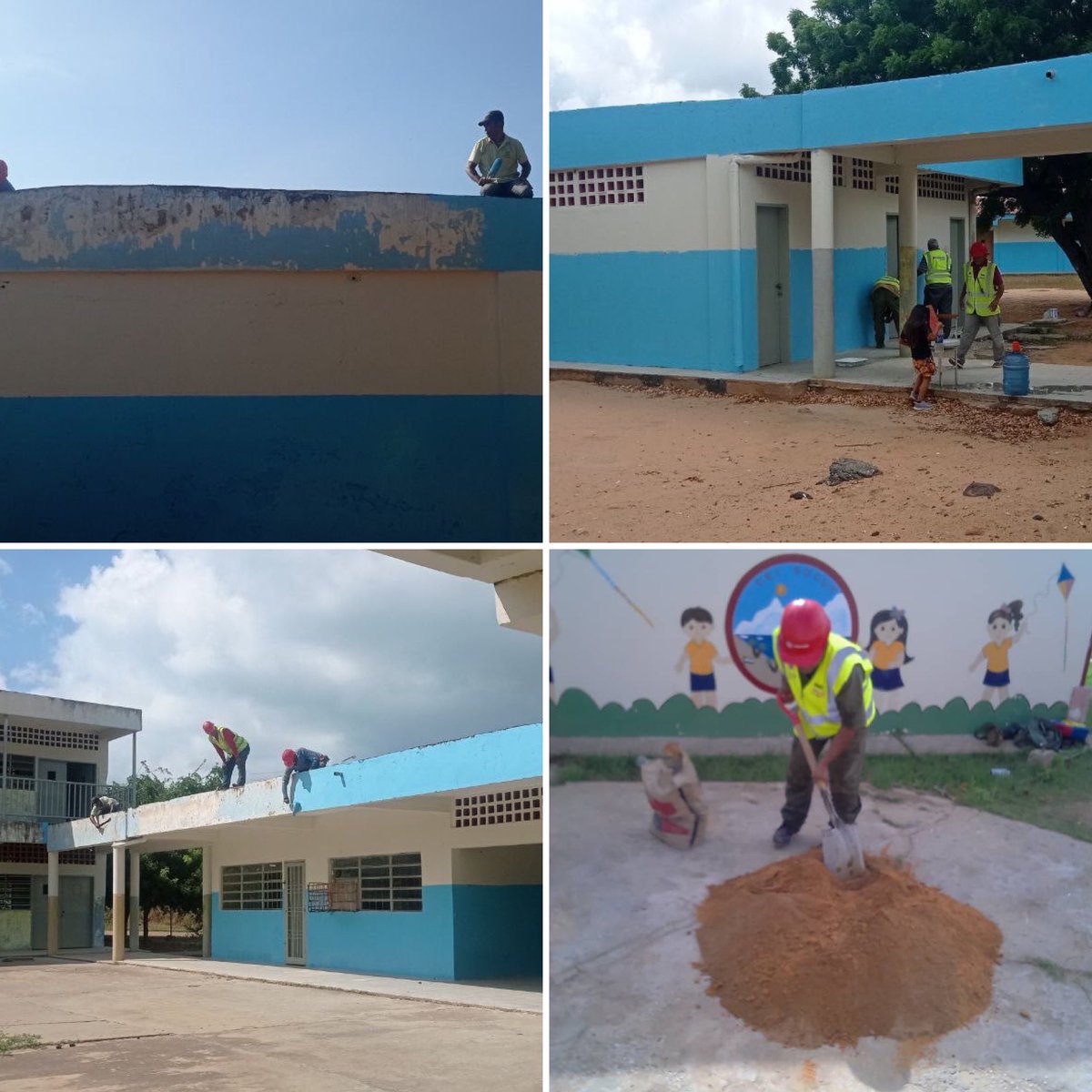 dhernandezlarez's tweet photo. Y mientras los neo fascistas del terror destruyen las instalaciones del pueblo, el pueblo se organiza, transforma y repara sus instalaciones de educación y salud, en paz, demostrando que una vez más triunfa la razón ! 
#BricomilesEnAcción 

#IntegrarEsVencer https://t.co/OFBx68AJvQ