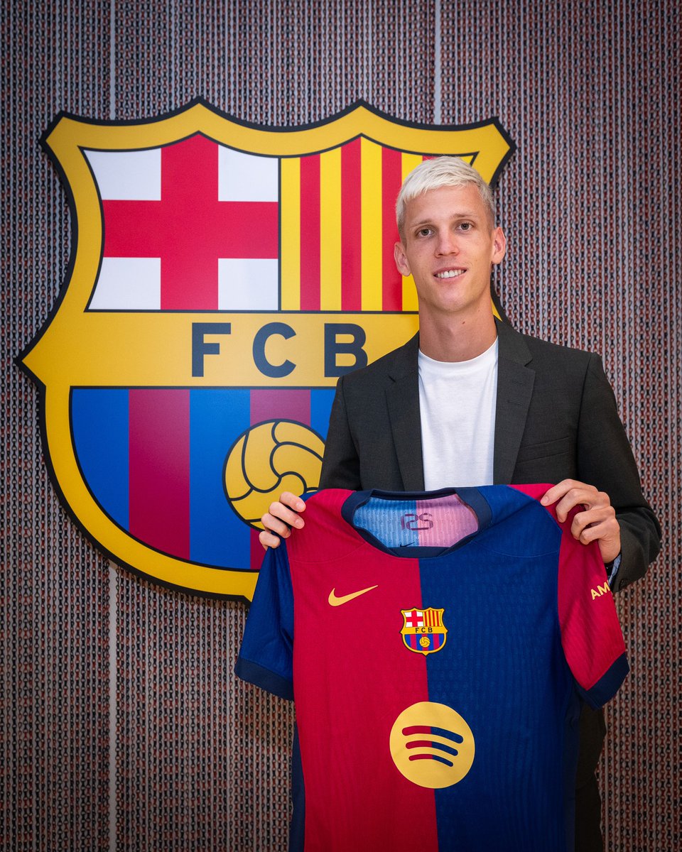 Oficial! Dani Olmo é o novo reforço do Barcelona.

📸 Divulgação/Barcelona