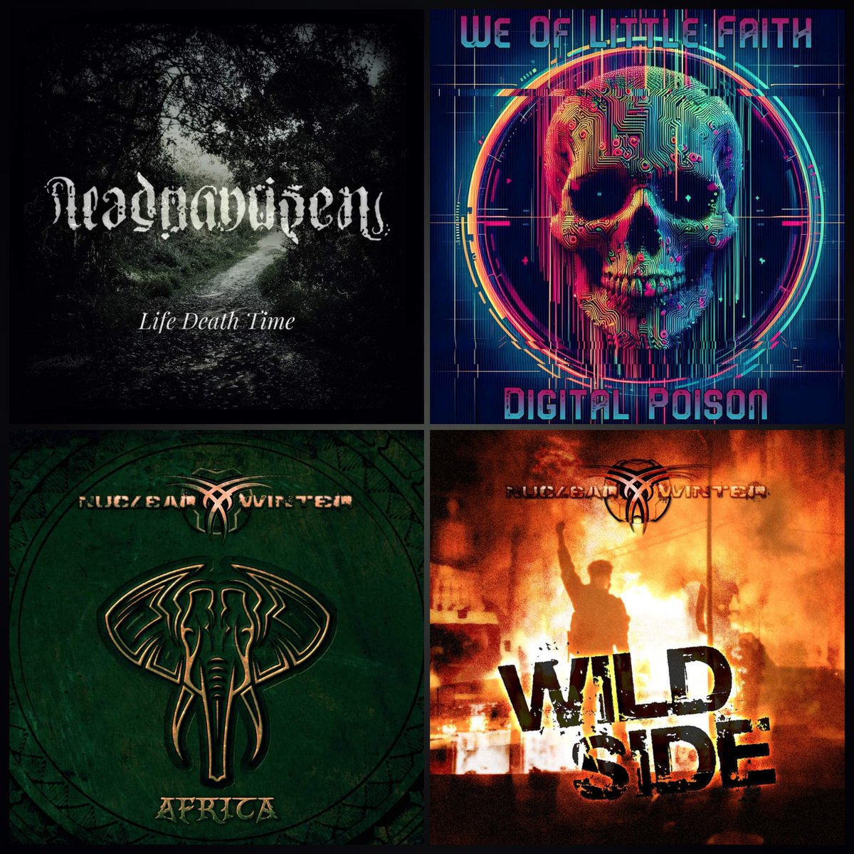 STILL HOT🔥🔥

⚫️ Dead Man Risen - Life Death Time 💀
orcd.co/dmr-lifedeatht…
⚫️ We Of Little Faith - Digital Poison 🤖
orcd.co/digitalpoison
⚫️ Nuclear Winter - Africa (Toto) 🌍
orcd.co/nw_africa2024
⚫️ Nuclear Winter - Wild Side (Mötley Crüe) ☢️
orcd.co/nw_wildside