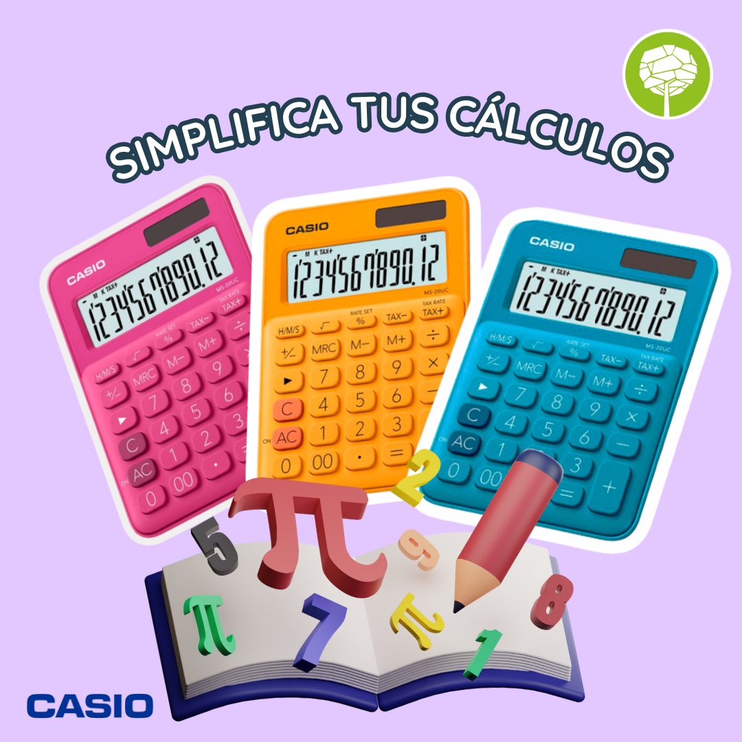 😁¡Haz que cada cálculo cuente! Con la calculadora #Casio, calidad garantizada para tus matemáticas 🤩
