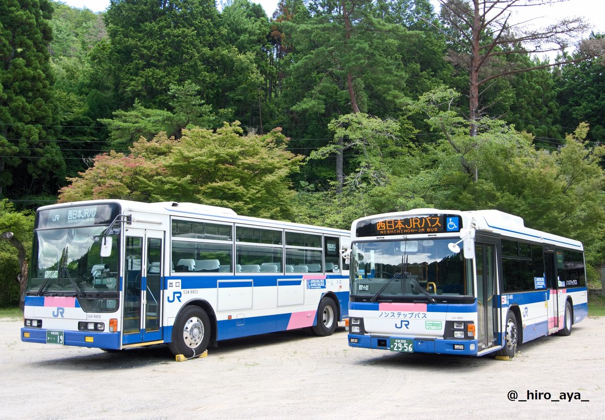 西日本JRバス、#531ー4951で行く真夏の高雄京北線 (その2)。 19(534