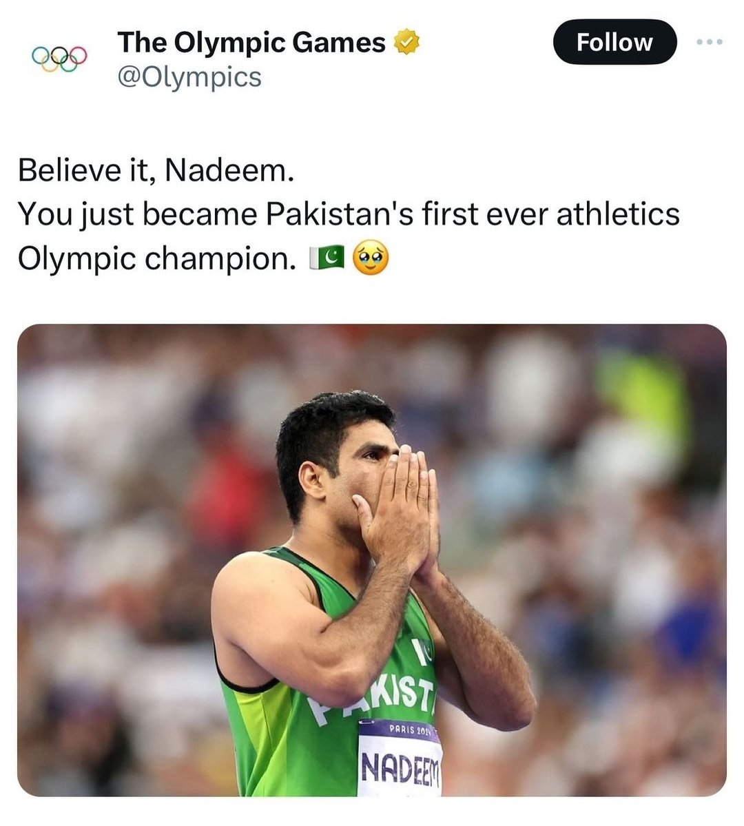 Leaving this platform- new adventure, new beginning, new platform: Ms.a.teacher on Instagram. 
But, let me leave you with this: First Gold for Pakistan since 1984!! Pakistan Zindabaad!