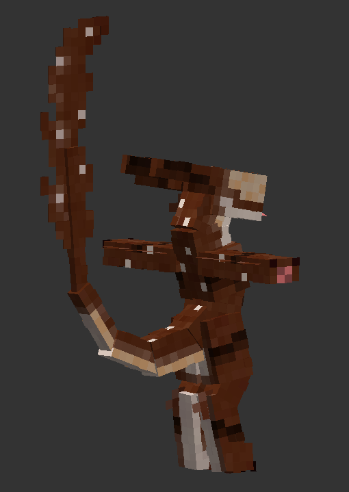 Clodespin! Yeah, this is a new character of mine. I've used the Minecraft base to make his patterns. He's nameless at the moment!(His backstory is a bit under work as well, I was thinking him being raised by Avali since those critters have no eyes and use magnetic fields to see).