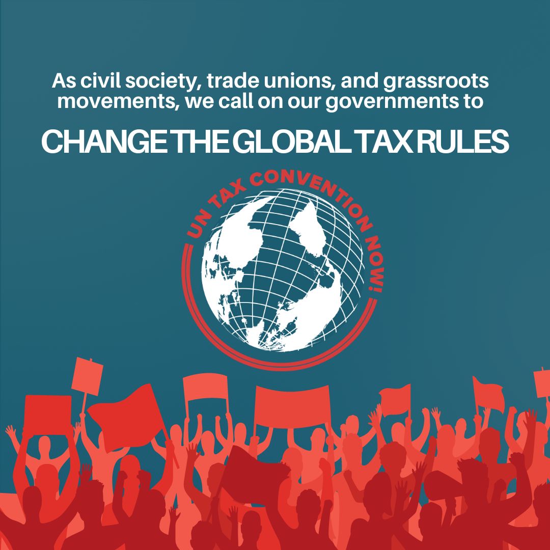The #UNTaxConvention is a historic chance to advance fiscal justice and guarantee the rights of people everywhere. <a href="/UN/">United Nations</a> member states should work for a strong agreement that really tackles inequalities &amp; upholds rights instead of perpetuating an unjust global economic system 🌏