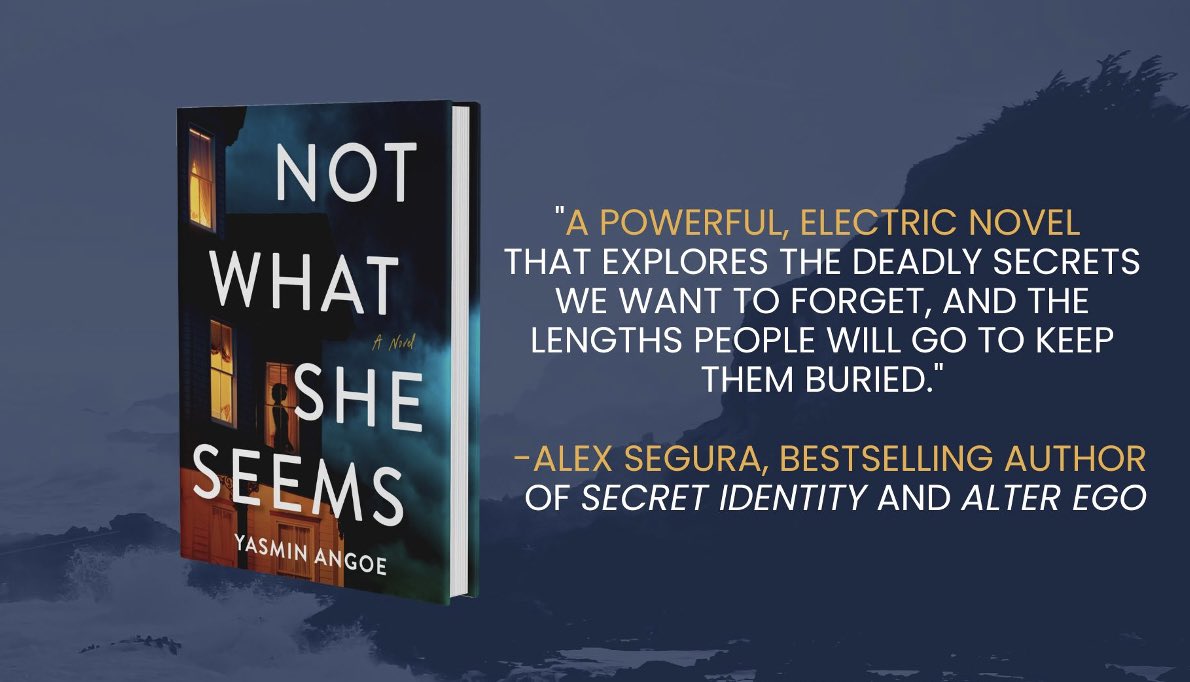 YasAWriter's tweet photo. @alexsegurajr decided to say a thing or two about Not What She Seems & who am I to argue? ☺️ TY for this kick ass blurb! And, Everyone, be sure to preorder his ALTER EGO right now! #notwhatsheseems #bookrecommendations #readingcommunity #ThomasandMercer #thrillerbooks https://t.co/VnL5aT9EeN