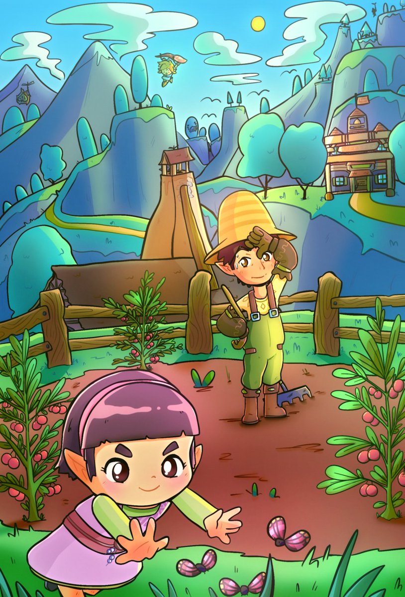 I joined the <a href="/rotwzine/">Residents of the Wild</a> earlier this year and here is my full piece from the zine: ft. Medda and his daughter Aster!

Super fun project and a joy to participate in, thank you so much for having me 😄!

P.S. Try finding all 5 Koroks🔍!

#zelda #totk #botw #ゼルダの伝説