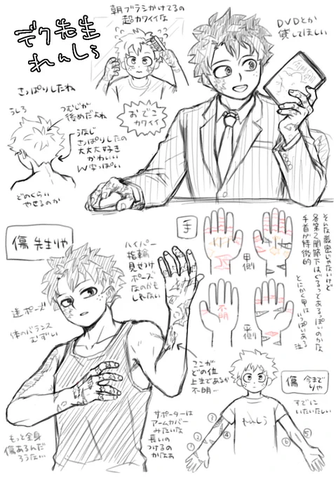 テ゛ク先生練習 傷はうん…とりあえず第2関節は…うん… 