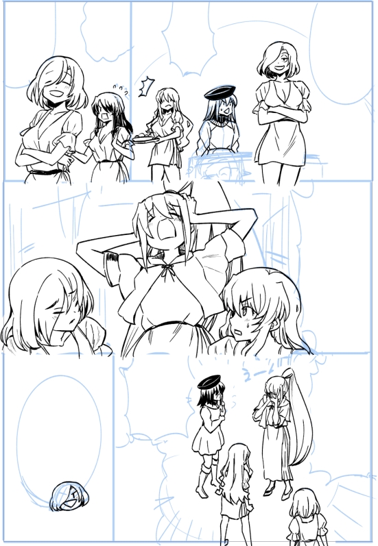 プロット提出したので、今日は同人原稿進めてます。
色々活用したいので割とガチで描いてます。 