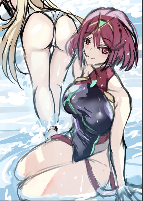 ホムヒカ水着描き中🌊 