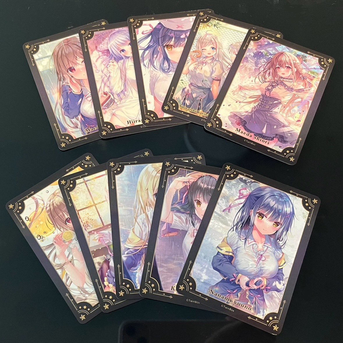 🍉C104トレーディングカード🍉
今回は第三弾!全部10種類です
当たりは手描きミニ色紙👍