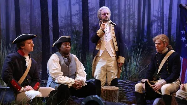 mitchgoldich's tweet photo. We’ve been talking about the metric system for 14 days, and it just occurred to me that the L.A. opening ceremony in 2028 should feature Nate Bargatze as George Washington https://t.co/So5fqMTzFn
