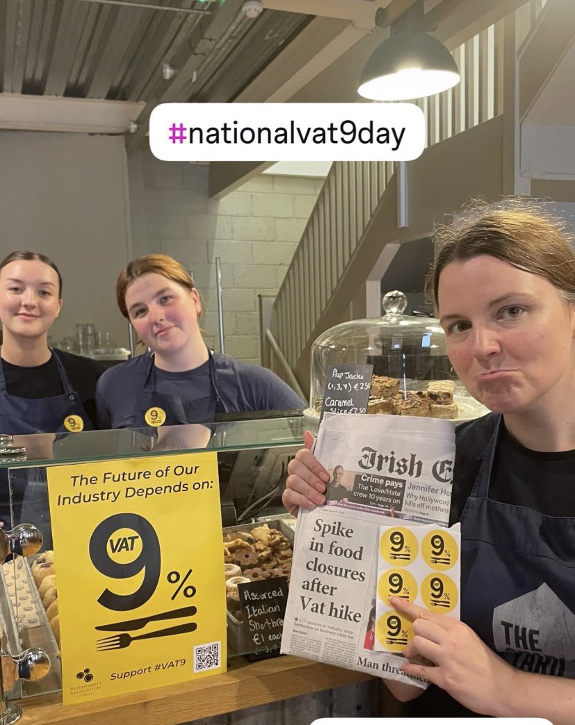 ‘Spike in restaurant closures’ doesn’t have to continue… the solution to return long-term viability to the hospitality sector is the reinstatement of 9% VAT rate #NationalVAT9Day