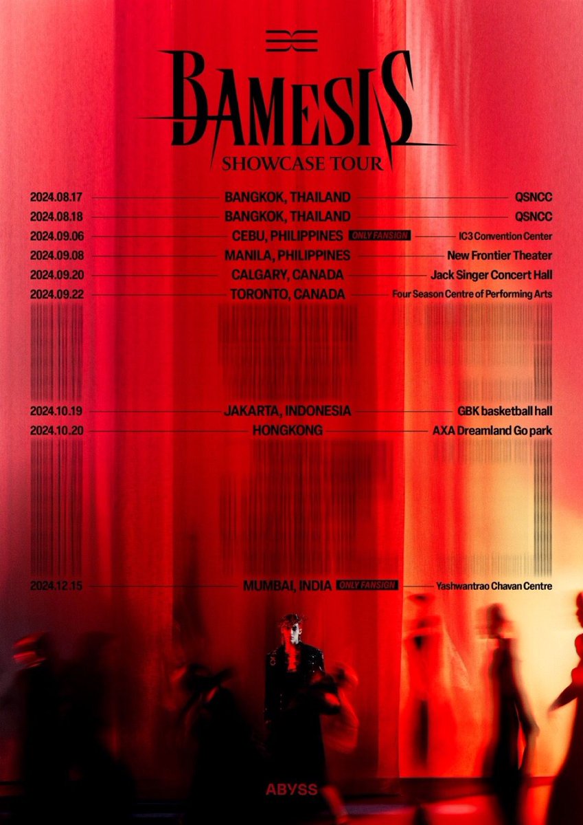 IndiaGot7's tweet photo. BAMESIS IS COMING TO INDIA. December 15th 2024. More details soon.

#BamBam #뱀뱀 #BAMESIS #BAMESIS_SHOWCASE_TOUR https://t.co/8igtLjoHHO