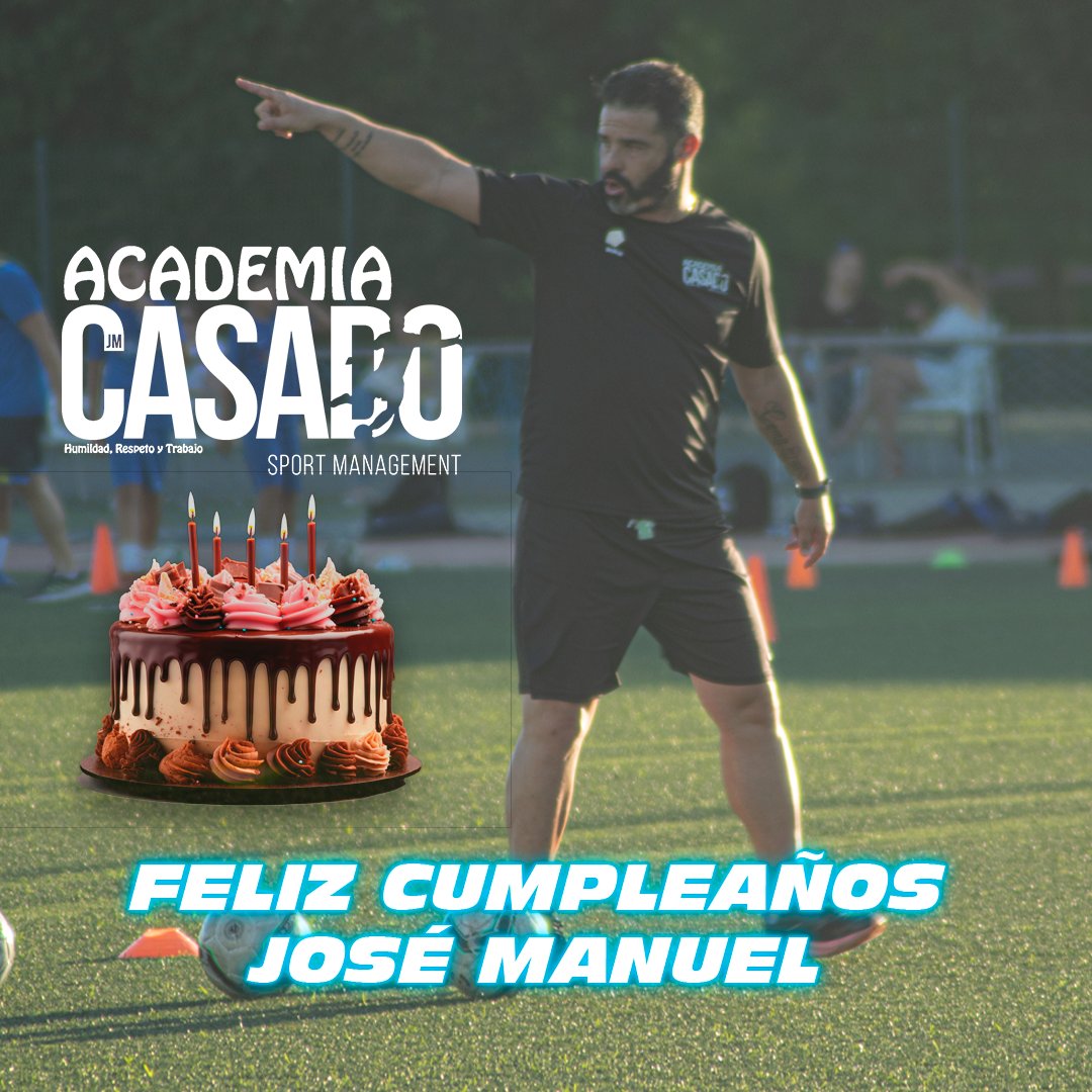 Academia_CSM's tweet photo. ¡¡𝕄𝕌ℂℍ𝔸𝕊 𝔽𝔼𝕃𝕀ℂ𝕀𝔻𝔸𝔻𝔼𝕊!!
Hoy cumple años el fundador de esta gran locura, de este gran proyecto que inició tras su gran etapa como futbolista profesional.
Gracias por todas las enseñanzas y aprendizaje a tod@s los jugadores/as y porter@s.
Brindemos por muchos más https://t.co/rFueHg3sDb