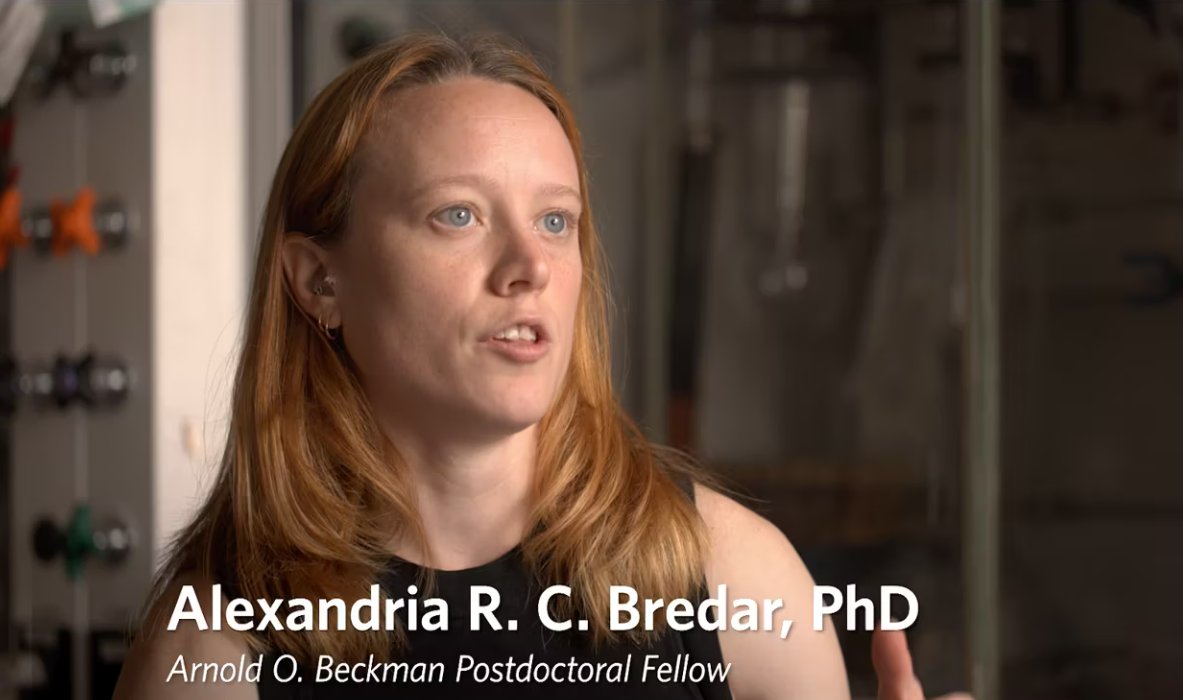 Incredible video from 2022 #AOBPostdoc Alexandria R.C. Bredar, PhD on using sunlight to create a liquid fuel &amp; the impact of the fellowship. 

ow.ly/BPXQ50SUiWW  

#solarenergy #climatescience #chemistry #academia #womeninscience @alexbredar <a href="/uncchapelhill/">Chapel Hill Native</a> @middlebury