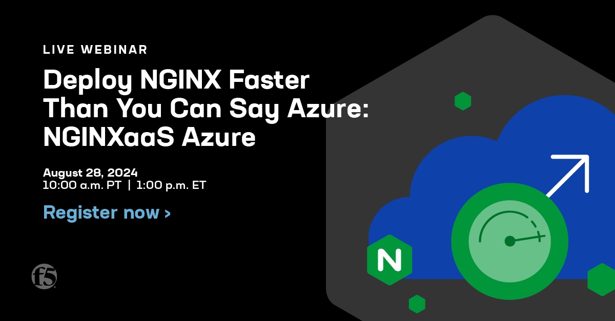 NGINX as a Service is a fully hosted offering that is tightly integrated into the Azure ecosystem, making applications fast, efficient, and reliable with full lifecycle management of advanced NGINX traffic services.#Azure #NGINXaaS
ms.spr.ly/6011llLtL