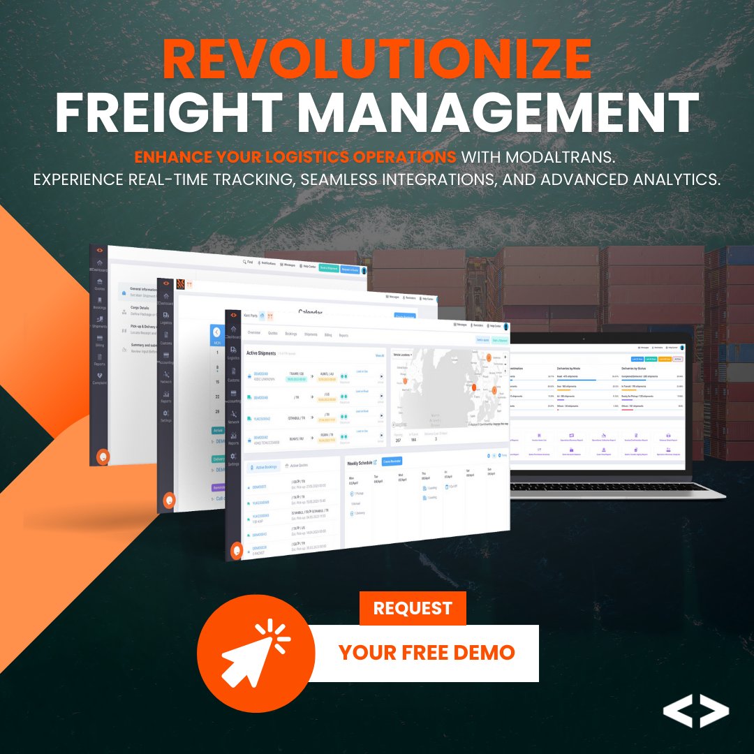 Take your freight management to the next level with Modaltrans. 🚛 Experience unparalleled efficiency. 

Request a Free Demo; eu1.hubs.ly/H0b5gxv0