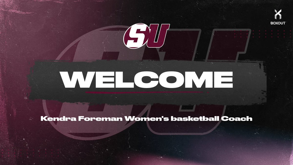 SUMountaineers's tweet photo. Schreiner is happy to announce Kendra Foreman as our new women's basketball Coach https://t.co/n9VETKdGrz