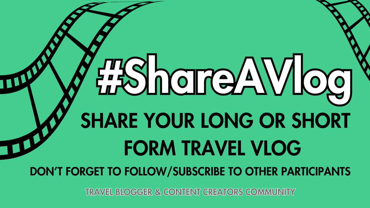 AngelaMDiLoreto's tweet photo. π₯ Let's see your travel videos! Long or short form content welcome.
Don't forget to subscribe to others in the stream too!
#ShareAVlog https://t.co/bWSSko7ADr