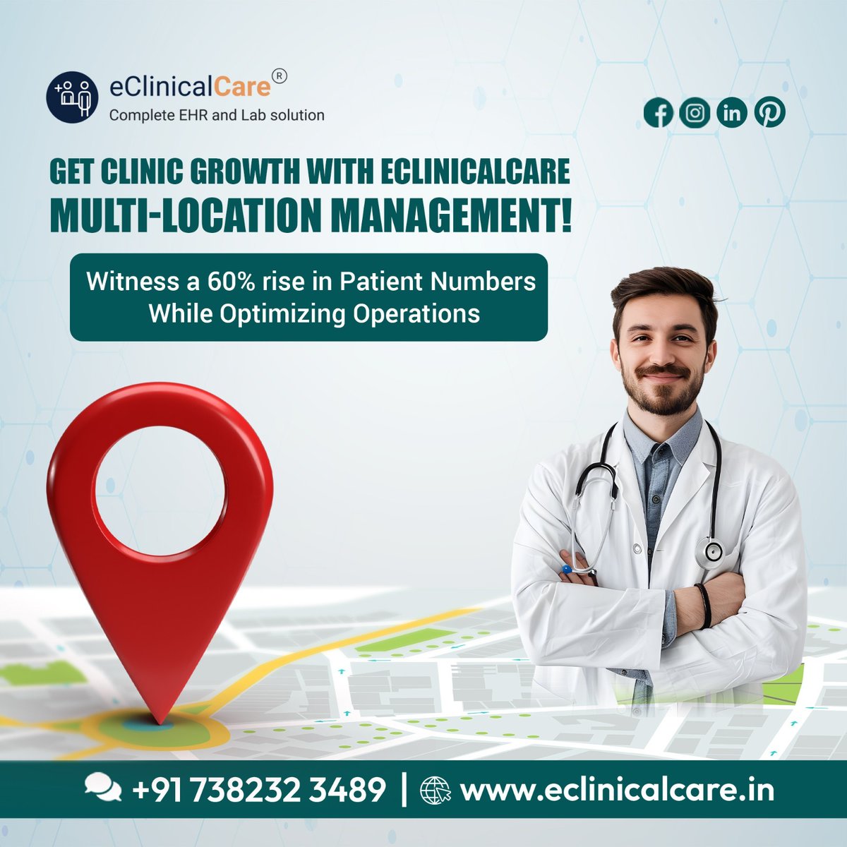eclinicalcare's tweet image. Looking to manage multiple locations with ease? Say hello to seamless operations and a remarkable 60% increase in patient numbers! eClinicalCare offers a complete EHR and Lab solution tailored to your clinic's success
#eClinicalCare #ClinicGrowth #EHRSolution #Healthinnovation
