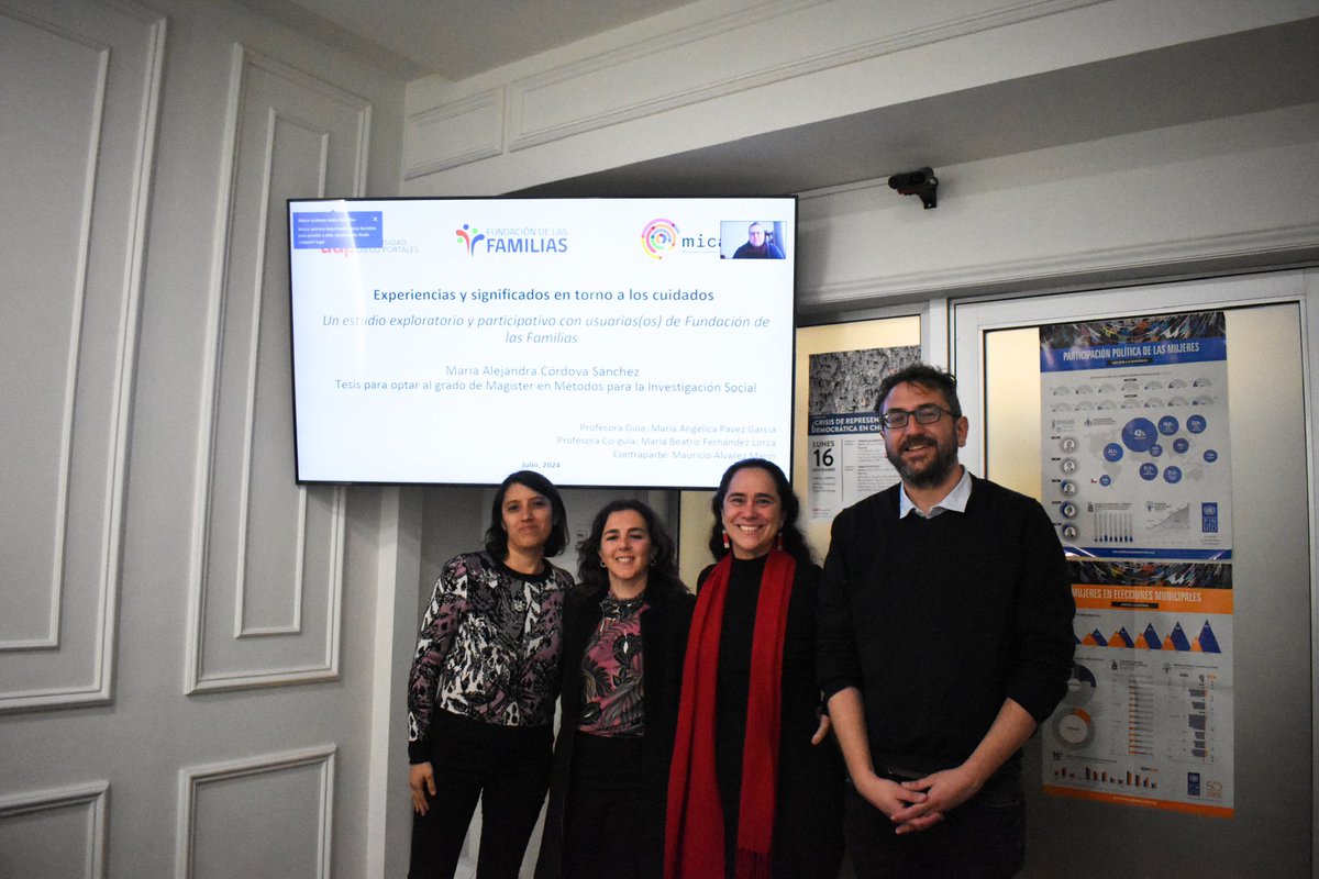 Posgr_fcsh_UDP's tweet photo. #MMIS | Les compartimos imágenes de la exitosa defensa de título para optar por el grado de Magíster en Métodos para la Investigación Social (MMIS) de la estudiante María Alejandra Córdova. (1/3) https://t.co/ws9iOqrpUi