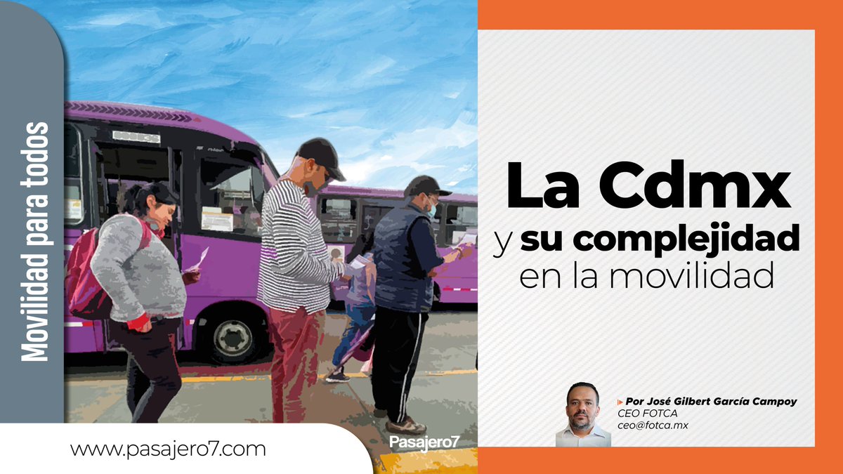 ⭕️En la #Cdmx el reto es grande, ya que la ciudad crece a pasos agigantados y la saturación es complicada. Un gran pendiente es dar opciones de #movilidad en la llamada "última milla”.

#Lee  ➡️ acortar.link/mhQSjh 

<a href="/FOTCA_MX/">FOTCA</a>