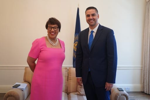 MaltainUK's tweet photo. Malta's Minister for Foreign and European Affairs and Trade @MinisterIanBorg met with Commonwealth Secretary-General @PScotlandCSG in London today. They discussed the extensive work being carried out by Commonwealth Secretariat and Malta's role within the #Commonwealth. https://t.co/WH6E5mlFmm