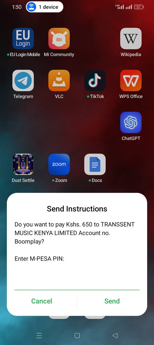 mmmakau's tweet photo. @Safaricom_Care This prompt keeps appearing on my screen. Who are these conmen utilizing your network? https://t.co/G4DsZ27fzO