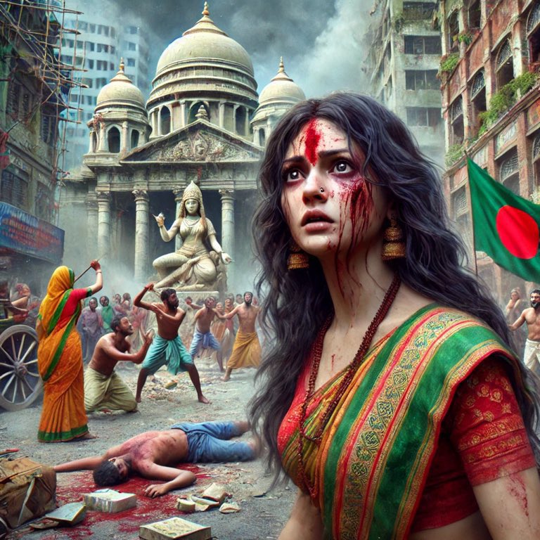 RealBababanaras's tweet photo. If not you, who will raise the voice to save Bangladeshi Hindus ? #SaveBangladeshiHindus #AllEyesOnBangladeshiHindus https://t.co/Yu25adRxac