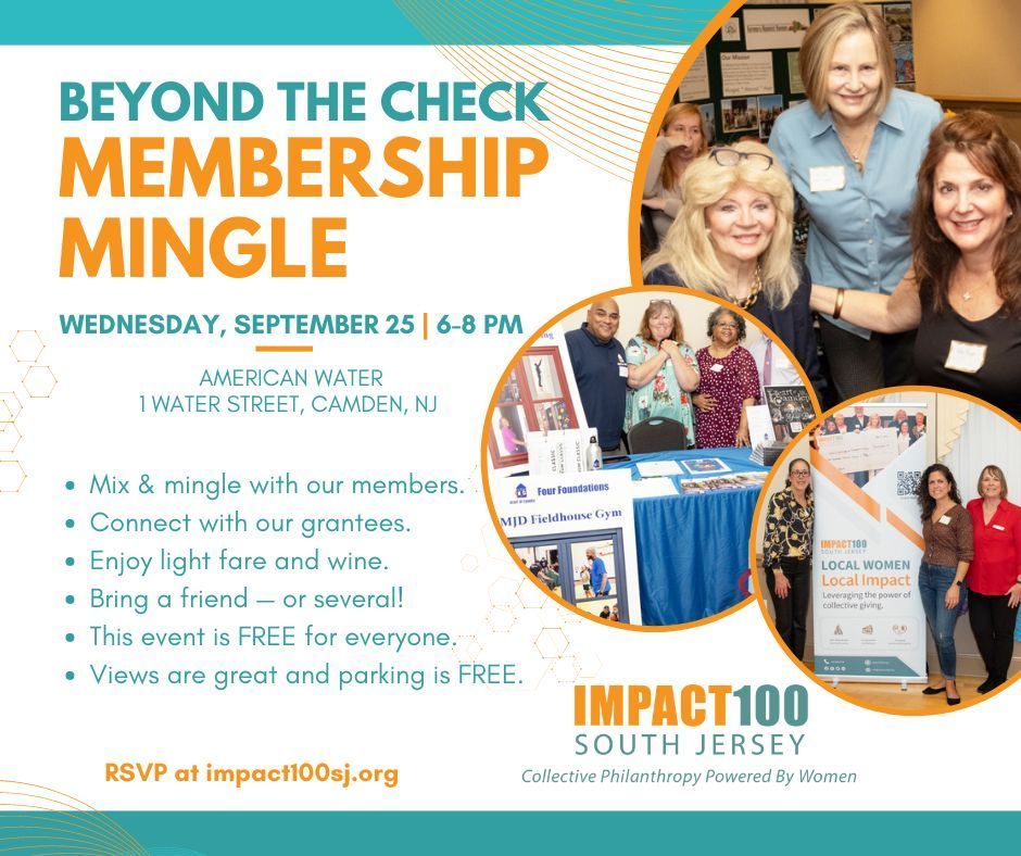 We’re kicking off our 2025 Membership Drive with a chance to connect with members and grant recipients! Join us and bring others who’d like to see the ways Impact100 South Jersey is transforming local philanthropy.  RSVP at buff.ly/3LXgpCJ