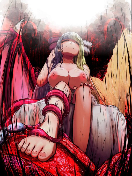 skeb御依頼頂きました_
ルカ君を異形の尻尾で吸収して胸がでかくなる黒のアリス(混沌)です_🖊🎃💦
異形尻尾描いててガリガリSAN値ピンチになったよっ

全差分っ
https://t.co/VRaXYGJWeZ 