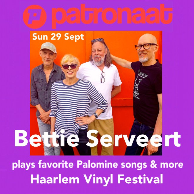 Sunday 29 Sept we're playing all the favorite Palomine songs &amp; more (and maybe also a new one) @ Haarlem Vinyl Festival in the Patronaat, we hope to see you there! This photo was taken by Sjors Schuitemaker patronaat.nl/event/bettie-s…