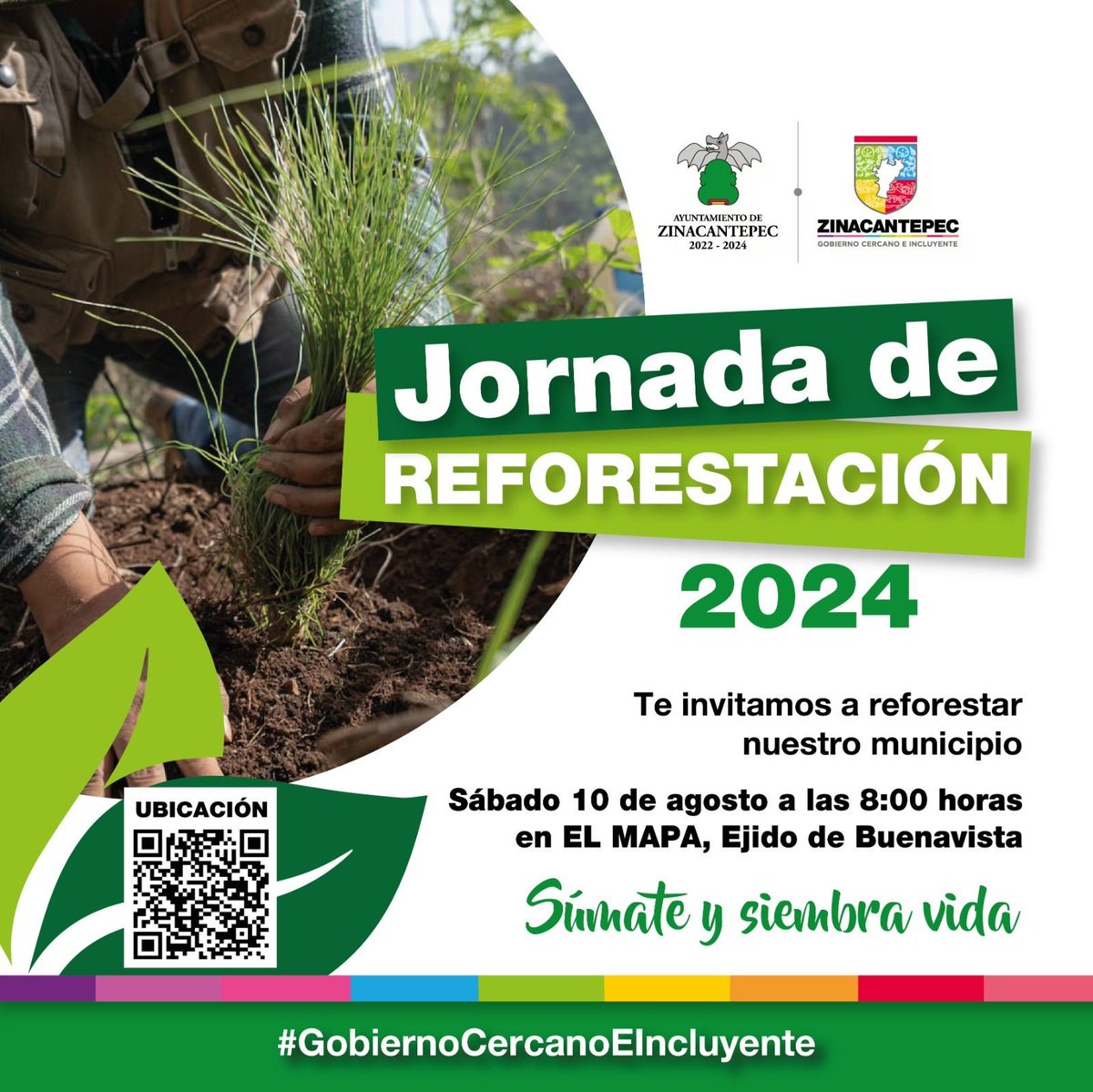 Reforestación en #Zinacantepec ¡Vamos a El Mapa! 🦇