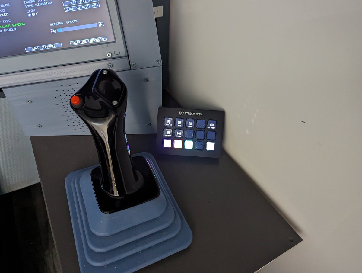 CliffordAgius's tweet photo. Our mobile Flight sim is built as a 1:1 replica of an A350 flight deck. Using 2 @TMThrustmaster HOTAS joysticks with an @elgato streamdeck for control. Raising money for charity supporting Disabled and Disadvantaged kids and young adults. https://t.co/hxjrLlQ7kc