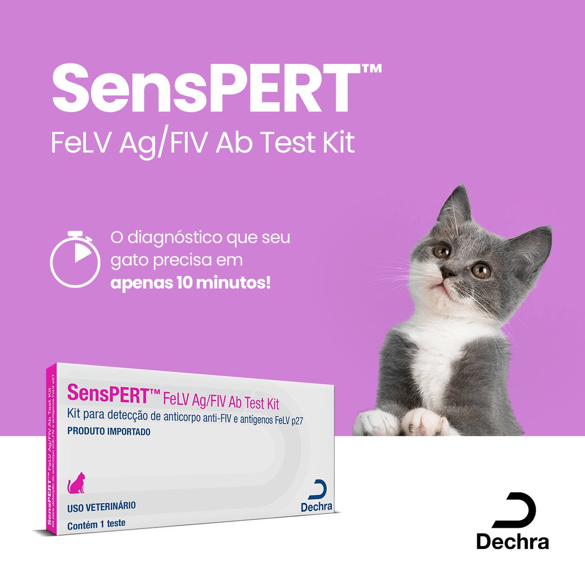 dechrabrasil's tweet photo. 🐱 Conheça o SensPERT™ FeLV Ag/FIV Ab Test Kit! 🐾
Uma ferramenta essencial para a detecção rápida e precisa da FIV (Imunodeficiência Felina) e FeLV (Leucemia Viral Felina).
Garanta a saúde do seu gato com diagnósticos confiáveis!

#SensPERT #FIV #FeLV #SaudeFelina #DechraBrasil https://t.co/oM24sJupk4
