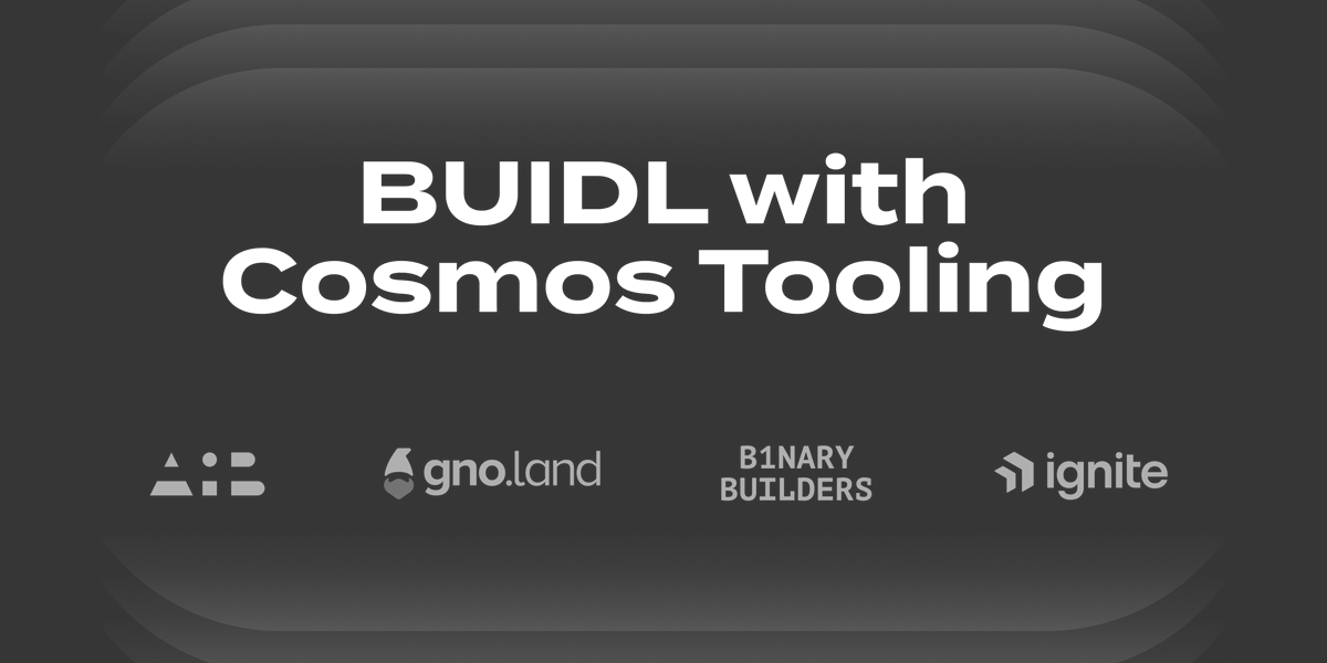 Allinbits_inc's tweet photo. BUIDL with Cosmos Tooling
a Web3 Summit Side Event

August 20th, 2024 at 5pm
Spielfeld Digital Hub, Berlin

Who's Going?
- @ignite 
- @binary_builders
- @_gnoland 
- @Allinbits_inc  

Talks, Networking, Food and Drinks. 

RSVP now on Eventbrite!
https://t.co/6ilbkcZCd6 https://t.co/VEbU8O9uz0