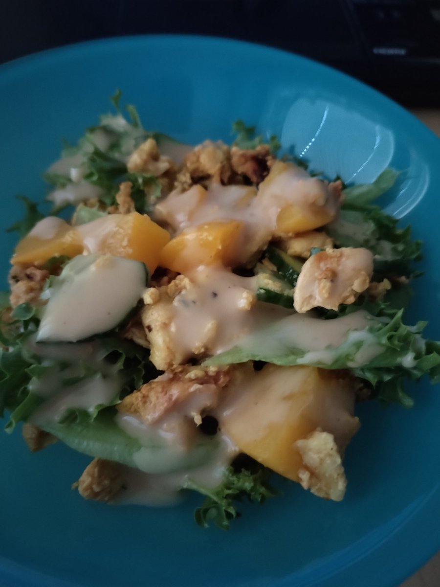 _StoryCorner_'s tweet photo. #10choureport #deadbeats #kfp #deadbites #TellTetel
Finally finished making some Chicken Salad for the next few days! ๐
Now enjoying this Salad with some Custard Sauce.๐ https://t.co/90rj6jeX55
