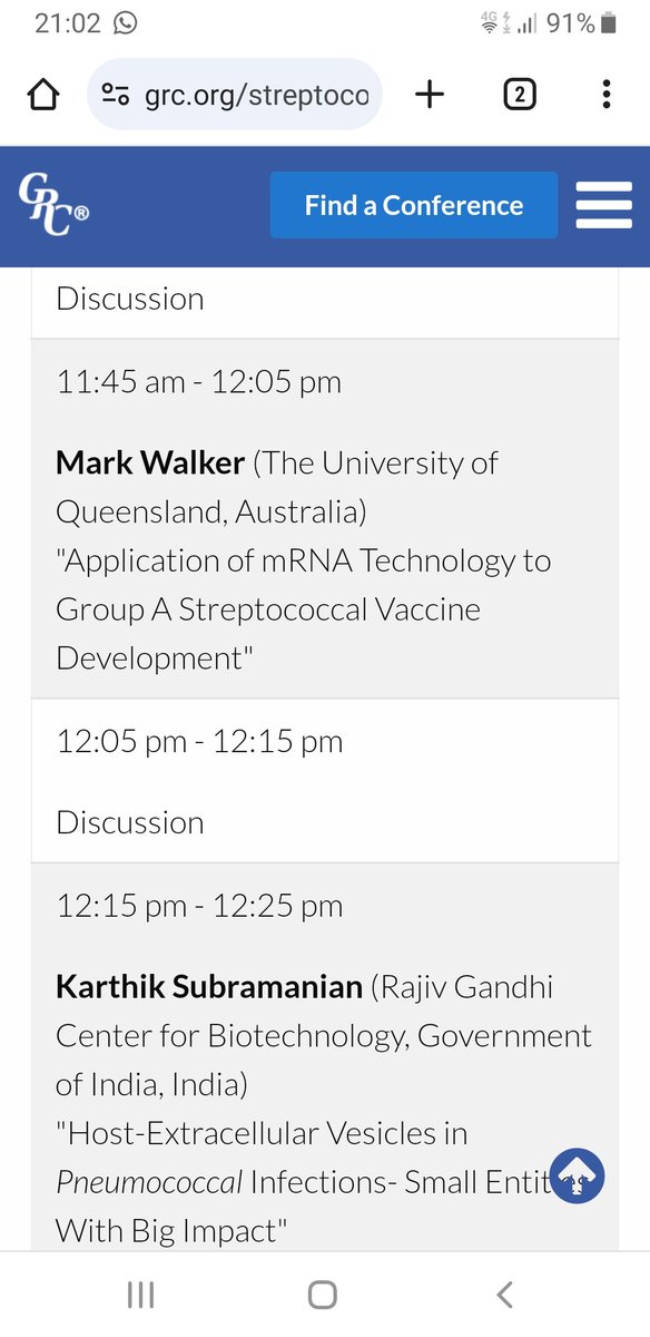 dr_karthik87's tweet photo. After 3 long years upon returning to India. Looking forward to attend and give a talk at the fantastic #Streptococcal GRC conference in the beautiful Sunday river resort in Maine, USA.
Hoping to have great fun meeting old friends and making new ones.
@JWVeening https://t.co/TiXc5qpl1A