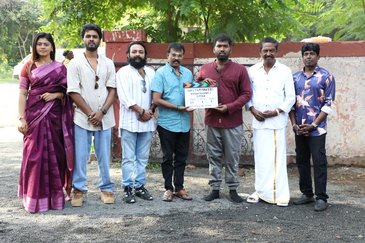 #SDICEFILMMAKERS Production No.1 starring Ameer and directed by P.T. Dinesh starts today with a grand pooja in Chennai! 🌟

#ProductionNo1 #Ameer #PTDinesh

<a href="/AmirADS2/">Amir ADS</a> <a href="/prosathish/">Sathish</a> @S2MediaOffl