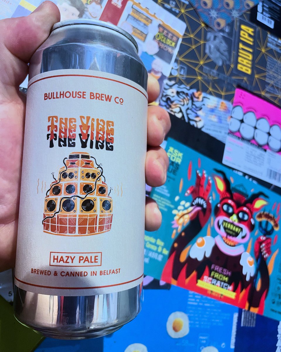 **TONIGHT** - tonight bringing weekend vibes until 11:30 courtesy of <a href="/bullhousebrewco/">Bullhouse Brew Co</a> and their beer ‘the vibe’…….a hazy pale packed with tropical vibes at 4.5% and at £4.50 perfect to take home for the kick off of the new EFL season! #takeoutordrinkin #summervibes
