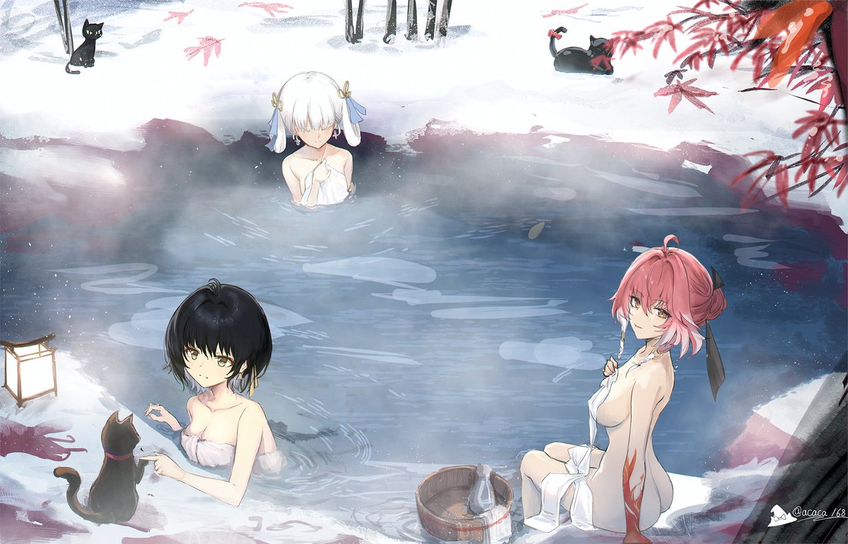 acaca168's tweet photo. Masters and Apprentices

Enjoying a nice hot spring session together.

https://t.co/Dyxo2xUc7P

#WutheringWaves #鳴潮 #鸣潮 
#Changli #長離
#Jinhsi #今汐 #Rover https://t.co/ccjSw0BAsD
