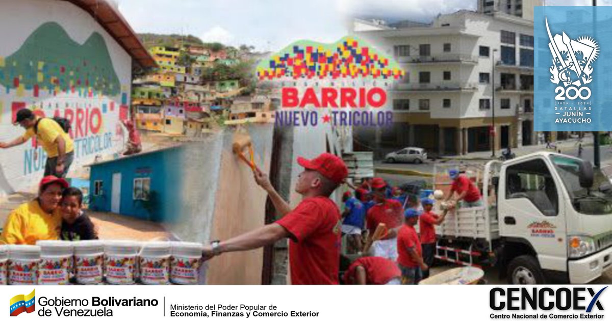 #Efemérides || El programa social Barrio Nuevo Barrio Tricolor fue creado por el Cmdte. Chávez, el #09Ago de 2009, con el objetivo de impactar en la vida de los sectores más humildes de Venezuela y fomentar espacios para el desarrollo y bienestar integral del pueblo.  

#09Ago