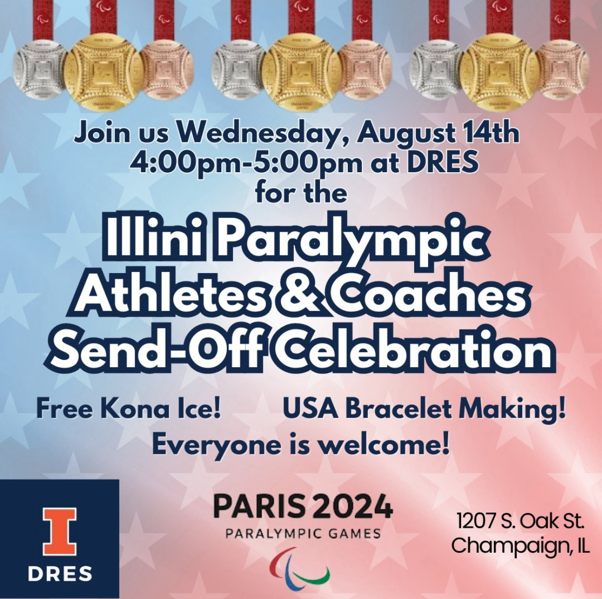 RST_illinois's tweet image. 🔊🏅 Breaking News 🔊🏅

PhD student @jenfesemyer has qualified for the 2024
Paris Paralympic Games!

Jenna will be racing in the 1500m, 5000m, and
Marathon 🏃‍♀️

Join DRES for the send-off celebration on Wed, Aug.
14th from 4-5pm! 

Go Team USA! 🇺🇸 #Paralympics2024 #TeamUSA