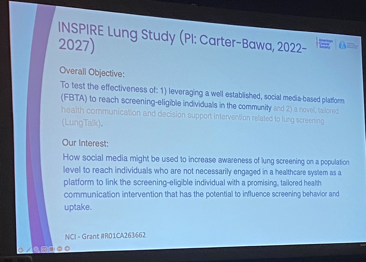 TomVargheseJr's tweet photo. Brilliance from @drCarterBawa as she outlines the incredible Inspire Lung Study. 

Manuscript in the works :)

@NLCRTnews #NLCRT https://t.co/w65ZpOsD5M